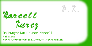 marcell kurcz business card